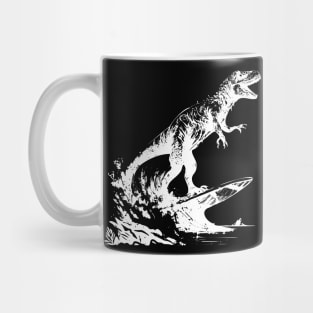 Dinosaur Surfing in Style Mug